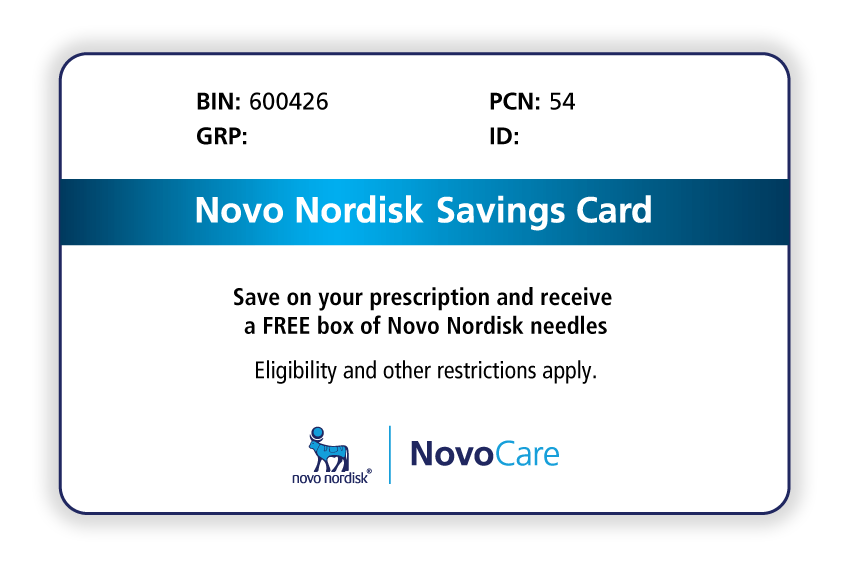 NovoCare Savings Card for Victoza® (liraglutide) injection 1.2 mg or
